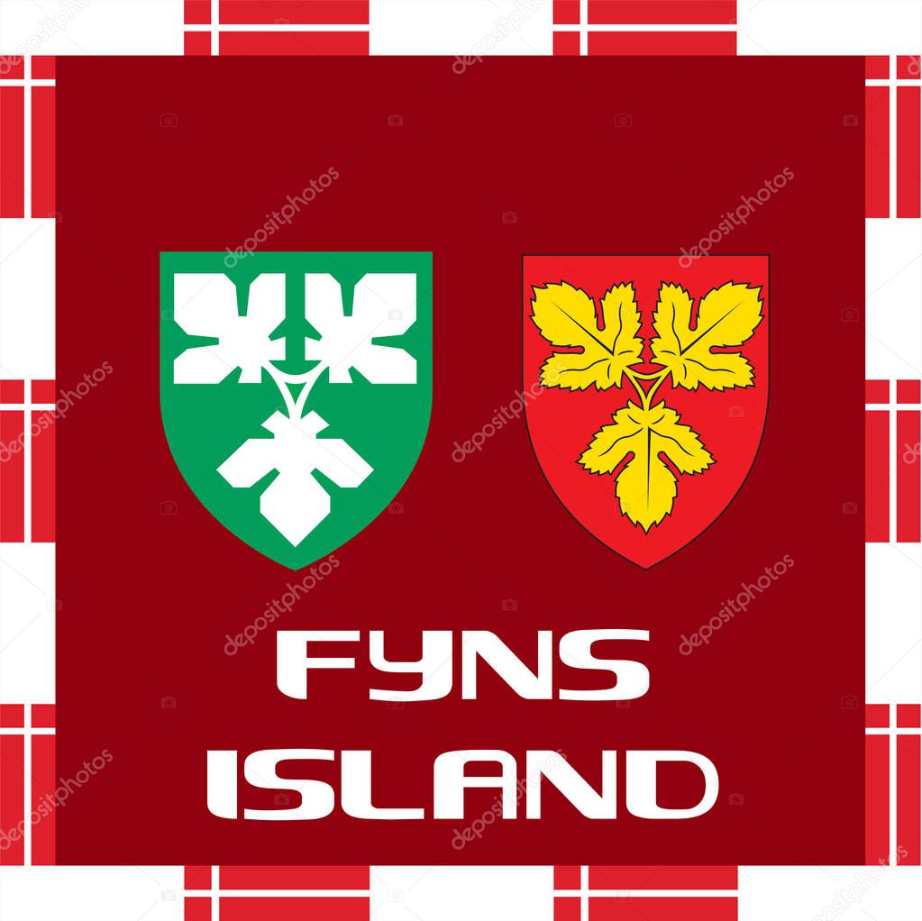National ensigns of Denmark - Fyns island
