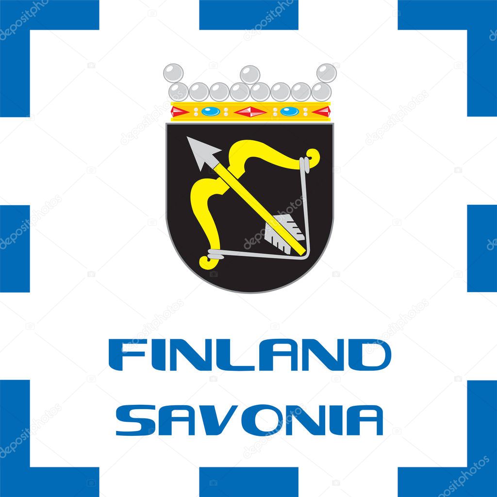 National ensigns, Flag and emblem of Finland - Savonia