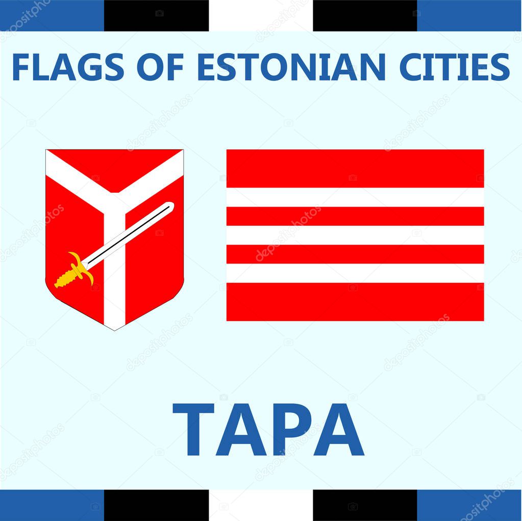 Flag of Estonian city Tapa