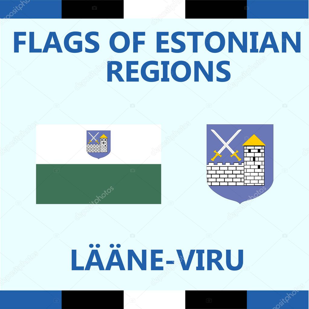 Flag of Estonian region Laane-Viru