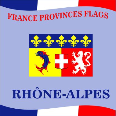 Fransız il telefon Alpes bayrağı