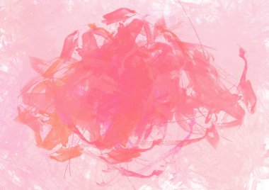 Soyut pembe bale terlik sulu çerçeve. Su zemin. Mürekkep çizim. Suluboya el çekilmiş görüntüsü. Islak sıçrama. Beyaz arka plan