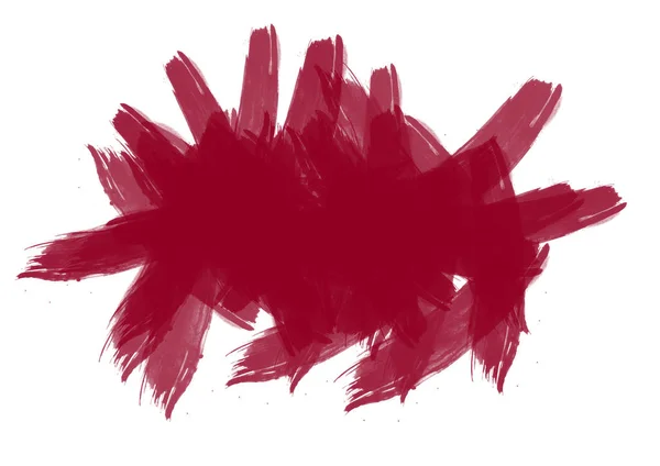 Akvarell färger röd borsta stroke färg konsistens med plats för egen text — Stockfoto