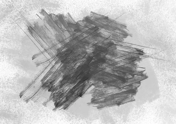 Abstract black and white ink painting on grunge paper texture - artistic stylish background with space for your own text — Stock Photo, Image