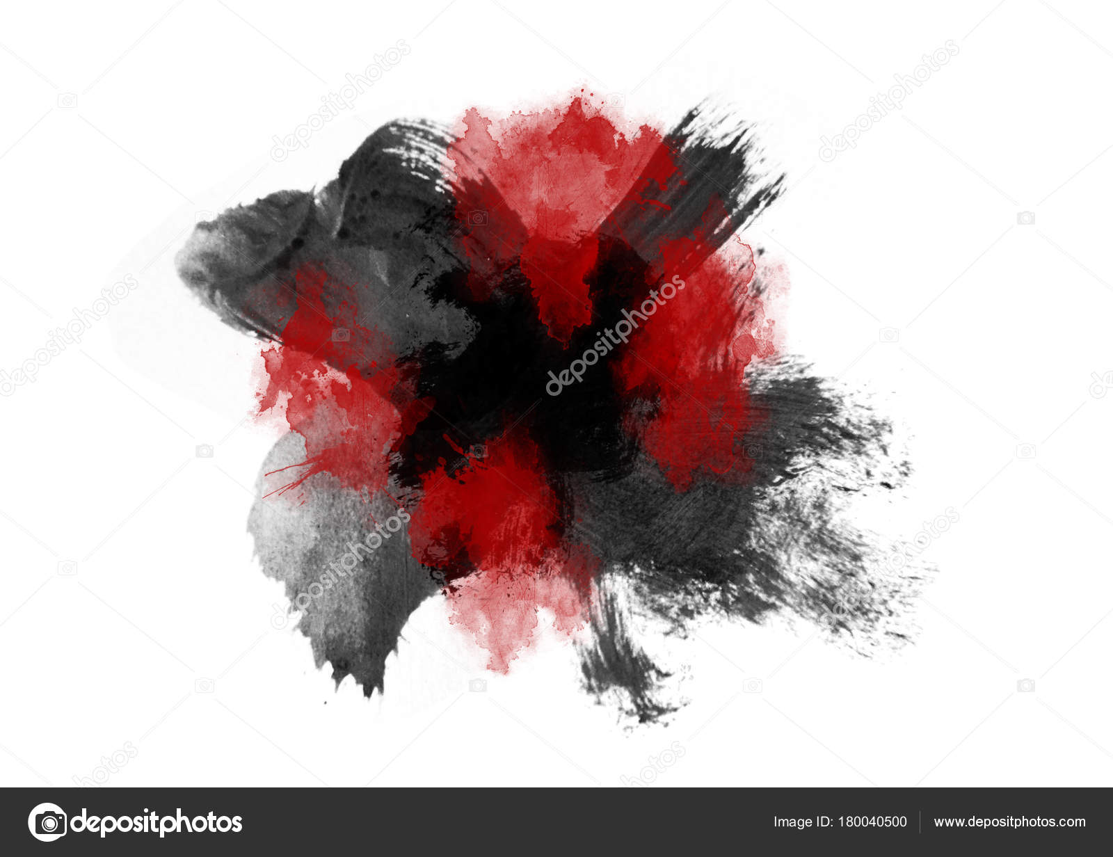 Grunge Black Red Burgundy Watercolor Background - With Space For Your Design Stock Photo By ©Kadawrus 180040500