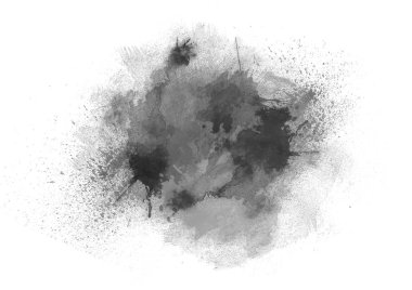 suluboya boya siyah beyaz konturlar kontur renk dokusu ile senin kendi metin için yer fırça