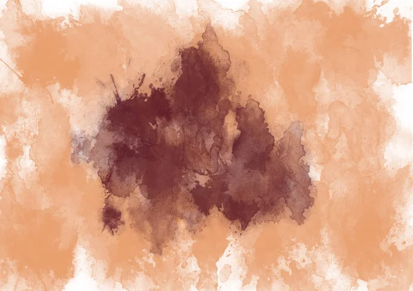 Grunge brun butterum tawny port akvarell bakgrunden - med plats för din design — Stockfoto