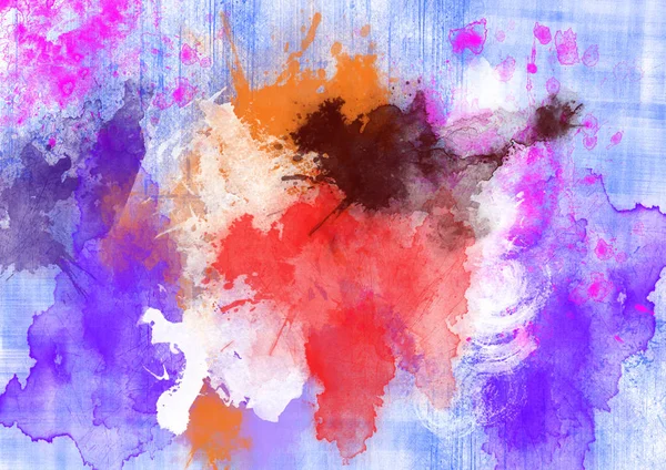 Acuarela abstracta fondo colorido de manchas — Foto de Stock