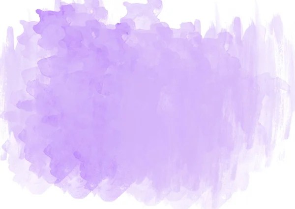 Violett blau Aquarell handgezeichnete Papiertextur isoliert runden Fleck auf weißem Hintergrund. Wassertropfen Design-Element für Banner, Druck Stockbild