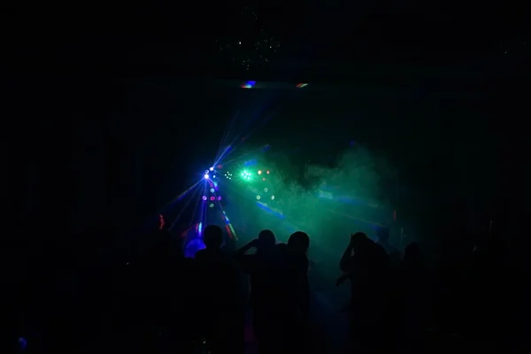 Les gens s'amusent dans une discothèque. effet flou — Photo