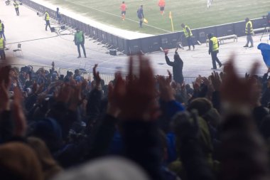 Kışın takım destekleyen Stadyumu