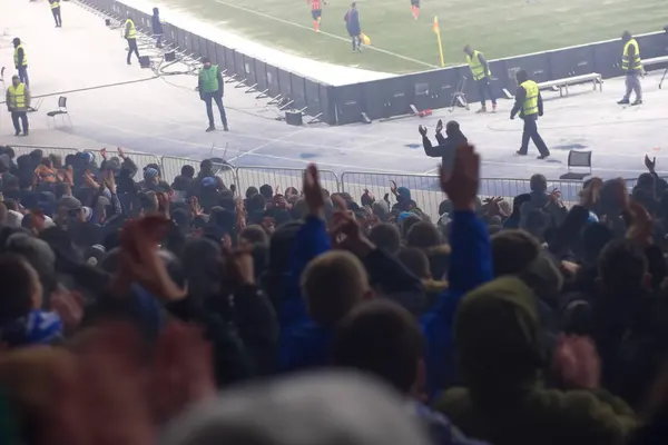 Stadium stödja laget i vinter — Stockfoto