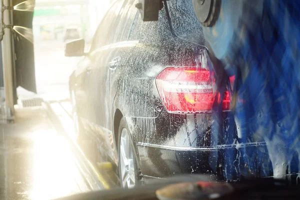 C Lavado automático de coches en acción — Foto de Stock