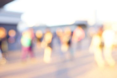 Bulanık boş gece grand futbol ışıklar arenada. Futbol ya da futbol oyuncu. Bokeh ile soyut spor arka plan.