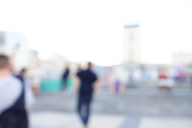 Bulanık boş gece grand futbol ışıklar arenada. Futbol ya da futbol oyuncu. Bokeh ile soyut spor arka plan.