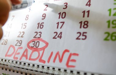 Masaüstü takvim, işareti işaretler işaretler.