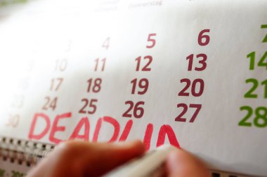 Masaüstü takvim, işareti işaretler işaretler.