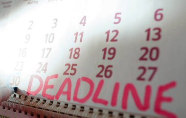 Masaüstü takvim, işareti işaretler işaretler.