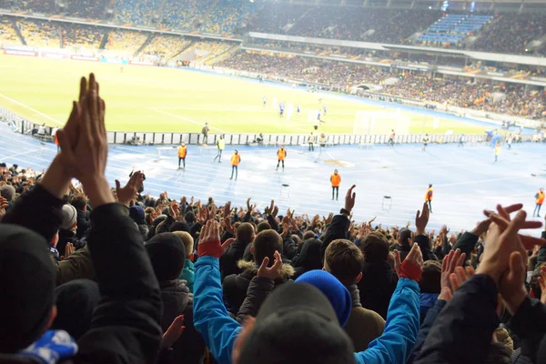 Fans at the stadium support the cotton sports club — Stock Photo, Image