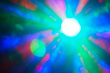 Mercek patlaması etkisi. Farklı renkler Soyut arkaplan.