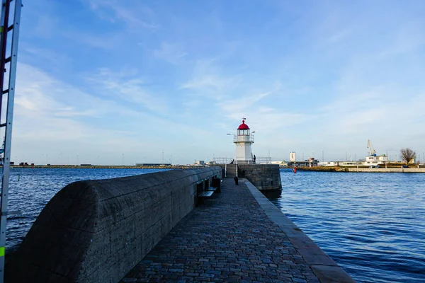 Faro Sul Lago Neusiedl Podersdorf See Burgenland Austria — Foto Stock