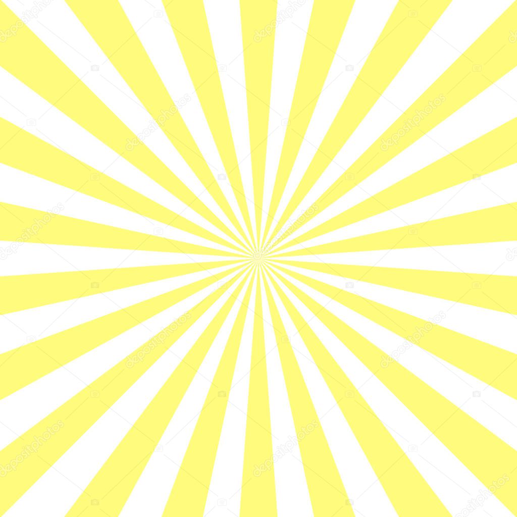 Sunlight abstract background. Powder yellow color burst background.