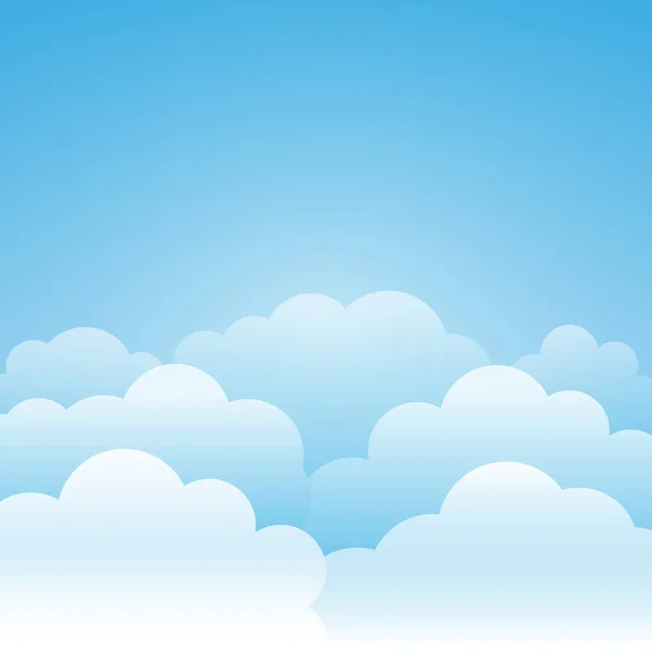 Fondo de nubes. Ilustración de vector. 10 EPS. Cartelera. — Vector de stock