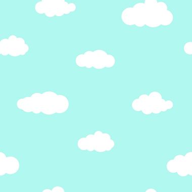 Sorunsuz arka plan beyaz bulutlar üzerinde toz mavi gökyüzü ile.