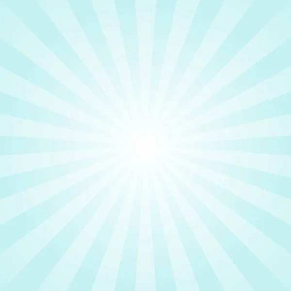 Sunlight background. Pale blue color burst background with white highlight. Fantasy Vector illustration. — Stock Vector