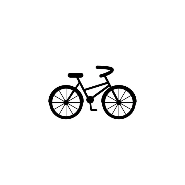 Ícone de bicicleta. Pictograma de bicicleta plana isolado em branco. Ilustração vetorial. Símbolo de transporte ecológico . — Vetor de Stock