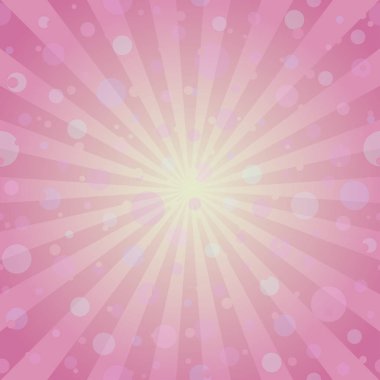Güneş ışığı sihirli arka plan. Pembe ve sarı renkli arka planda konfeti kıvılcımları ya da kar var.