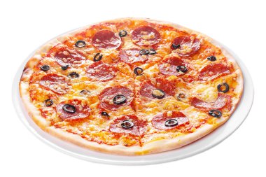 izole pizza beyaz
