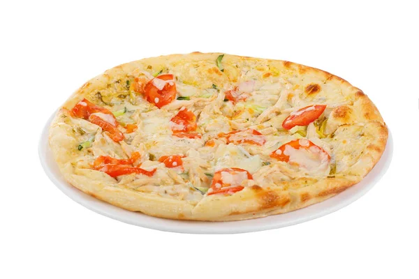 Пицца белого цвета — стоковое фото