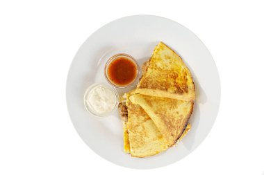 Et ve peynirli Quesadilla