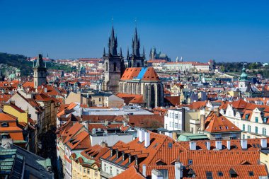 Prag rooftops görünümü