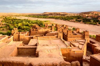 Panoramik fotoğraf AIT Benhaddou, Fas