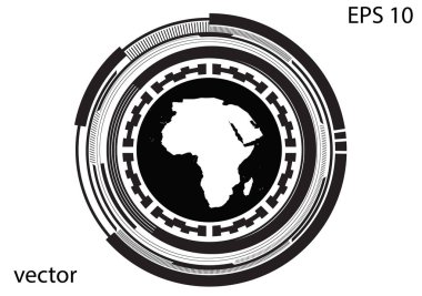 Beyaz arka plan üzerinde yuvarlak logosu