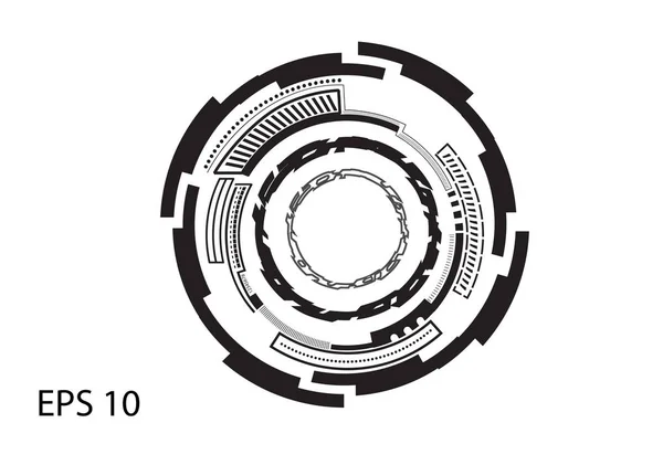 Logo redondo sobre fondo blanco — Archivo Imágenes Vectoriales