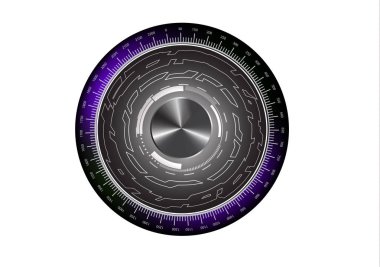 Beyaz arka plan üzerinde yuvarlak logosu