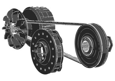 siyah kuşak, vektör