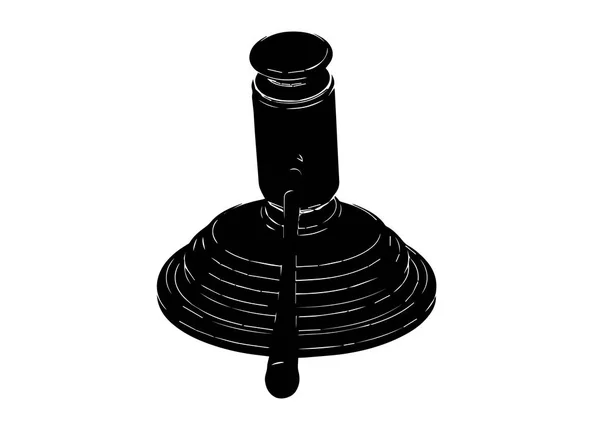 Чёрный молот судьи — стоковый вектор