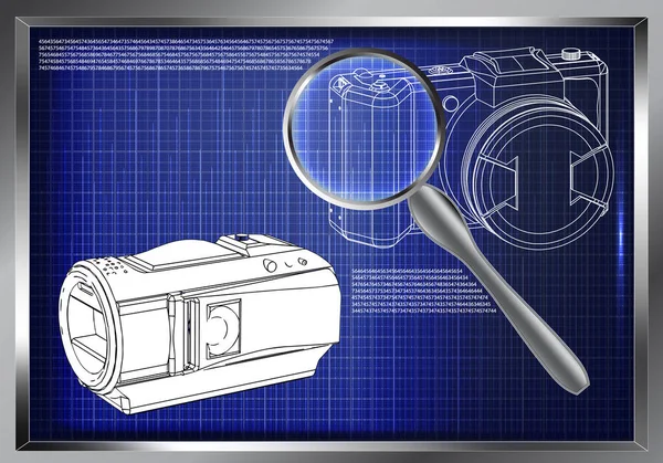 Model 3D kamery — Wektor stockowy
