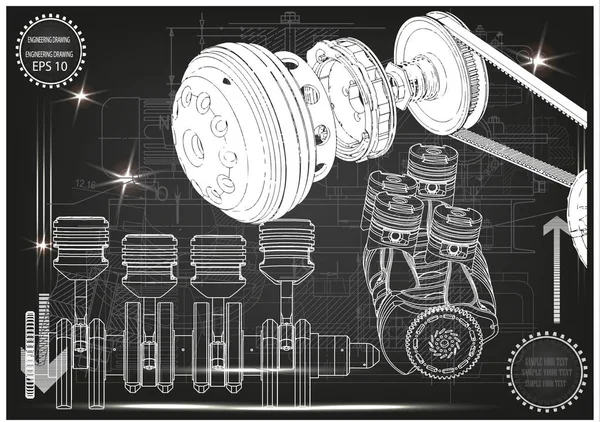 Motor — Stockový vektor