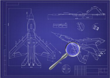 Mavi üzerinde çizim ve 3d modeli savaşçı