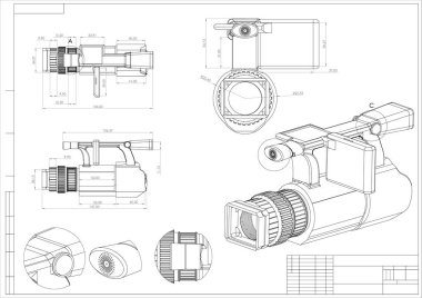 kamerayı beyaz bir 3D model