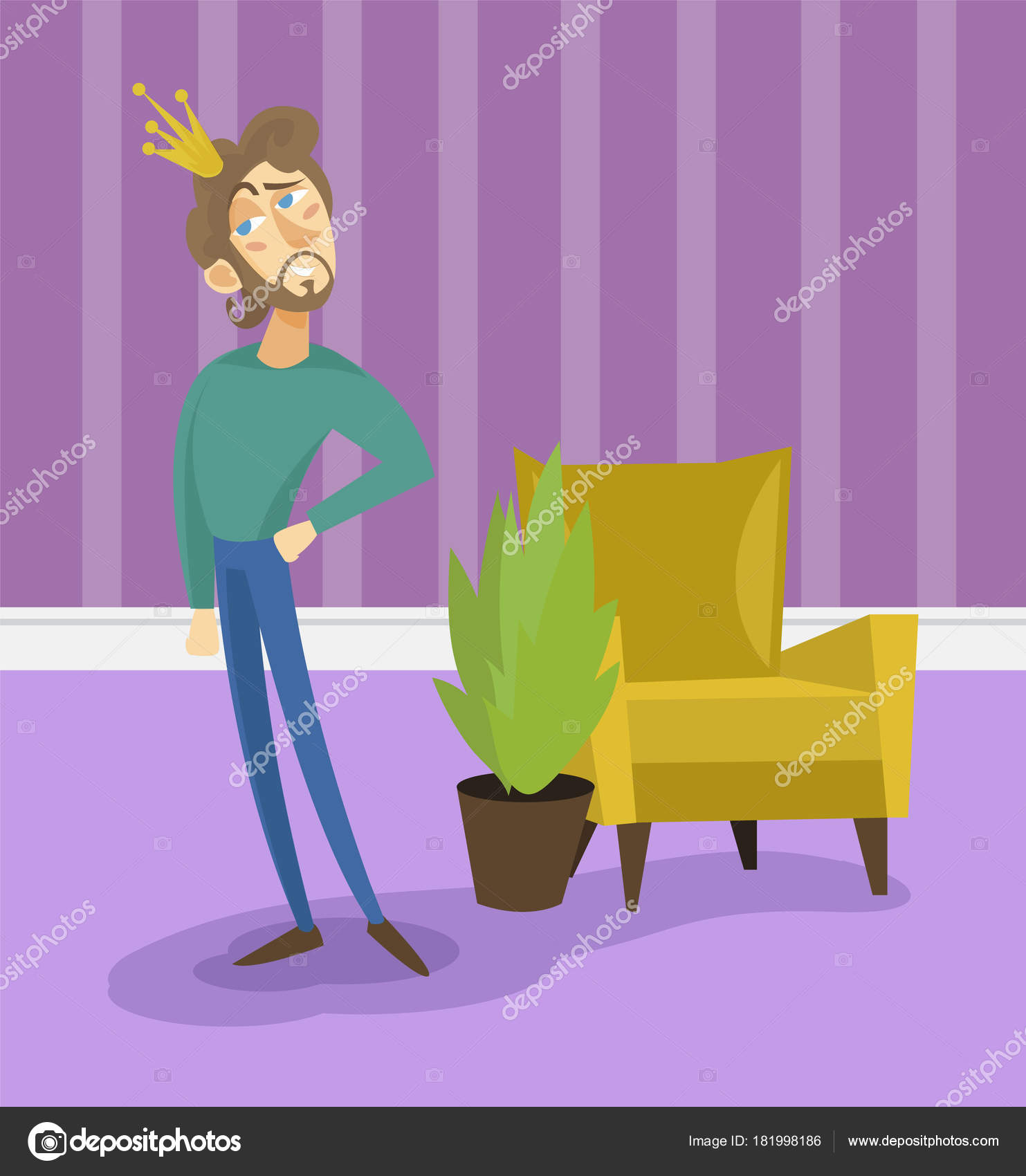 Animated Cartoon Living Room Background