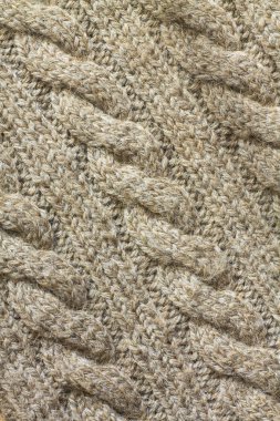 Bir deve yün kazak doku