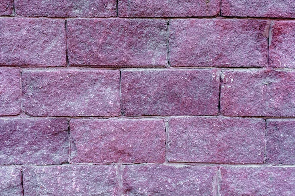 Old pink brick wall close up — Stock Photo, Image