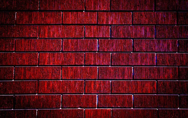 빨간 벽돌 벽 질감을 클로즈업합니다. 배경 추상 화 질감 역반 — 스톡 사진