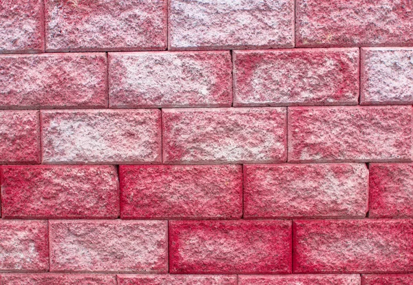 Koralle, rosa, rote Ziegelwand strukturierten Hintergrund. Ideale Kulisse für Ihr Design. — Stockfoto